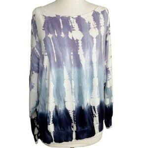 Young Fabulous & Broke Oversized Tie-Dye Batwing Off Shoulder Fleece Sweatshirt